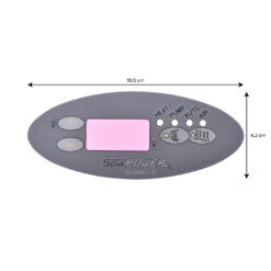 Autocollant Pour Clavier SP601 Oval Gris -BOOSPA BOUTIQUE autocollant pour clavier sp601 oval gris 1