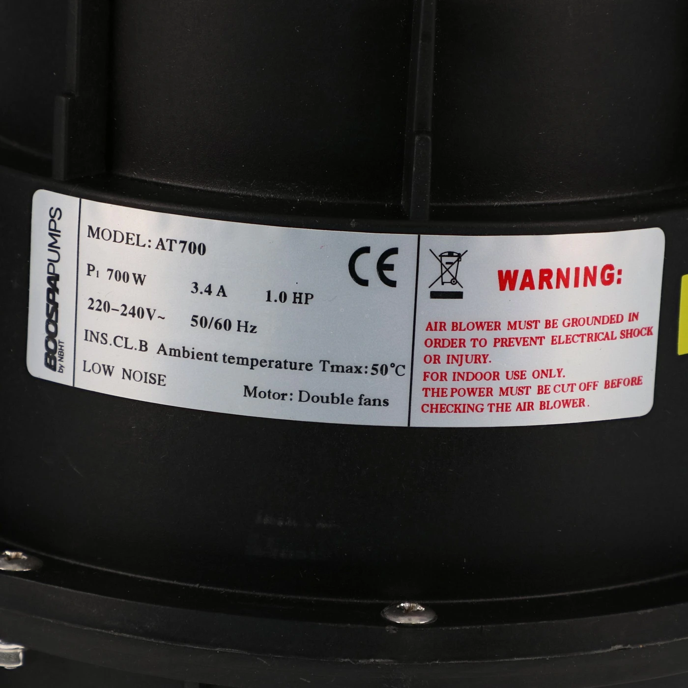 Blower ATC700 - 1 HP - 700 Watts 6 Blower ATC700 - 1 HP - 700 Watts – Image 4