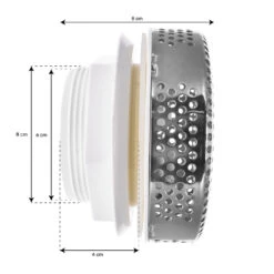 Bonde D'aspiration 5" Inox Crystal -BOOSPA BOUTIQUE bonde d aspiration 5 inox crystal 3