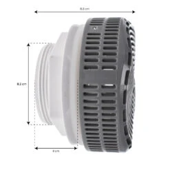 Bonde D'aspiration 5 Pouces Ondulée Gris -BOOSPA BOUTIQUE bonde d aspiration 5 pouces ondulee gris 3