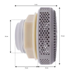 Bonde D'aspiration Super Hi-Flo 2" Blanc -BOOSPA BOUTIQUE bonde d aspiration super hi flo 2 blanc 4