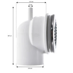 Bonde De Fond 2" En ABS Noir/INOX -BOOSPA BOUTIQUE bonde de fond 2 en abs noirinox 3