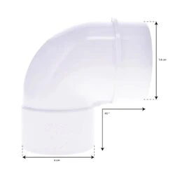 Coude Réducteur 90° 2.5'' Vers 2" M/F -BOOSPA BOUTIQUE coude reducteur 90 25 vers 2 m f 2