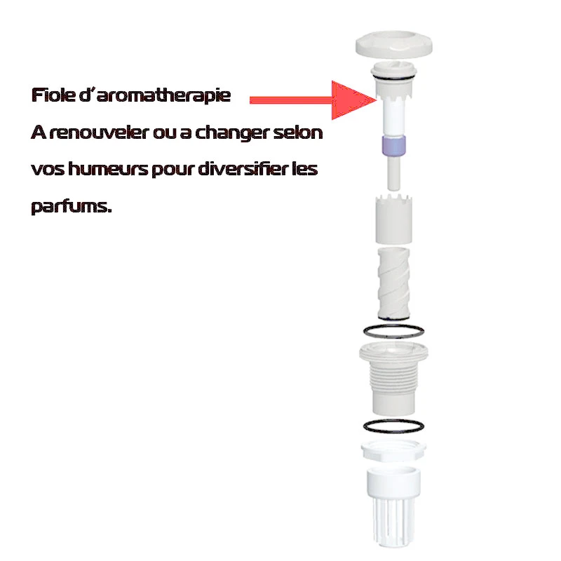 Diffuseur D'aromathérapie Blanc Pour Tuyauterie 1.5" 7 Diffuseur D'aromathérapie Blanc Pour Tuyauterie 1.5" – Image 5