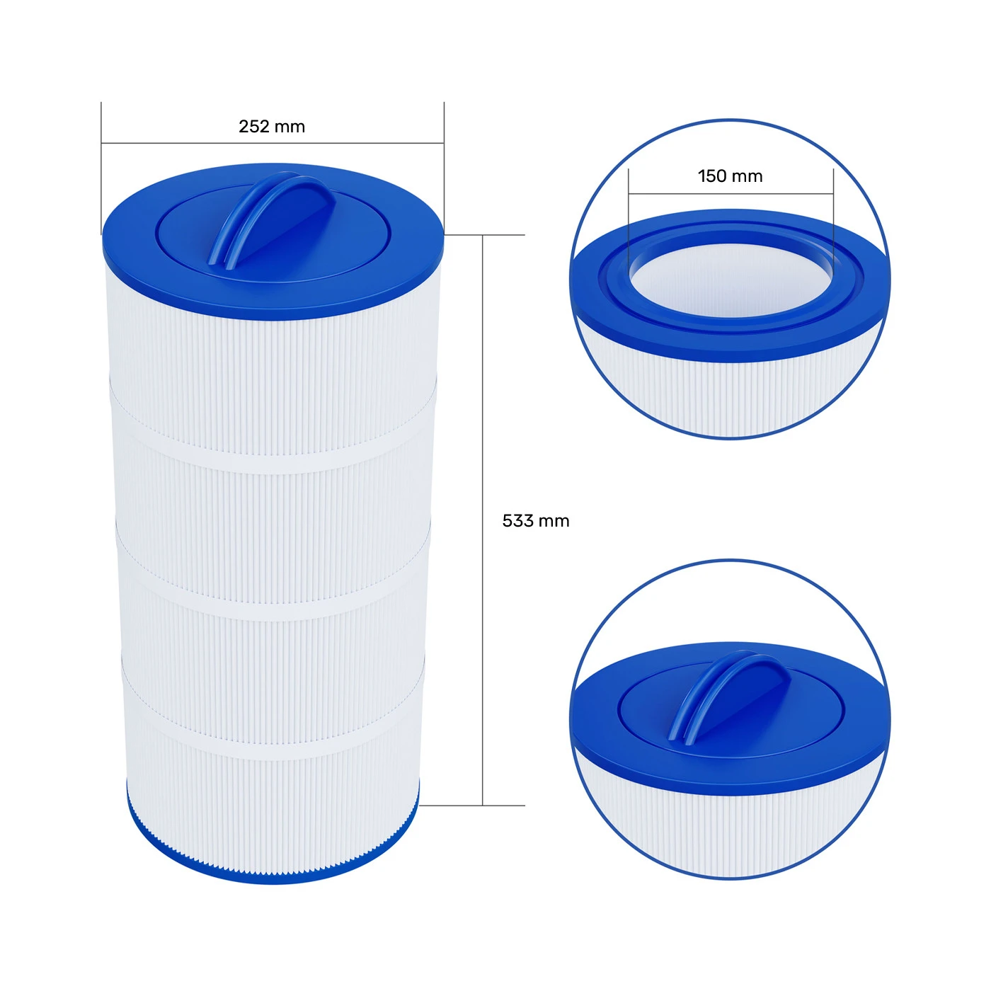 Filtre Piscine CW100 / FCW100 / 008553 4 Filtre Piscine CW100 / FCW100 / 008553 – Image 2