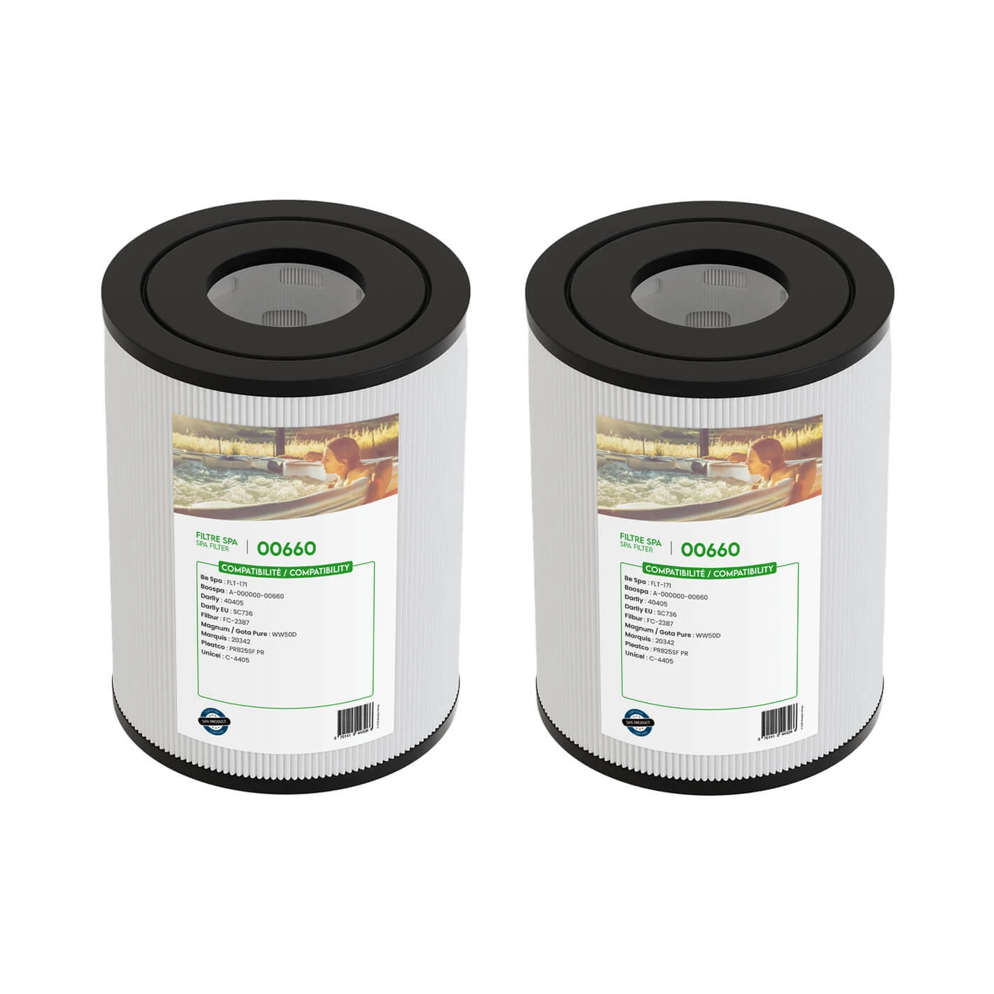 Lot De 2 Filtres Pour Spa (40405 / C-4405 / PRB25SF PR / FC-2387) 3 Lot De 2 Filtres Pour Spa (40405 / C-4405 / PRB25SF PR / FC-2387)