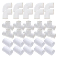 Grand Kit Tuyauterie 1.5" - 30 Raccords (10 Coudes + 10 Tés + 10 Manchons)
