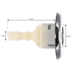 Jet Série Smooth Directionnel 3" (75mm) à Visser -BOOSPA BOUTIQUE jet 3 75mm serie smooth inox jet directionnel a visser 2