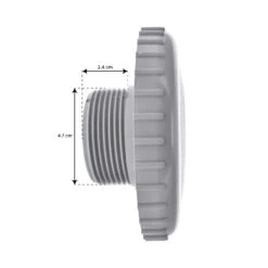 Jet Orientable 12mm Pour Buse Aquareva Gris Clair -BOOSPA BOUTIQUE jet orientable 12mm pour buse aquareva gris clair 2