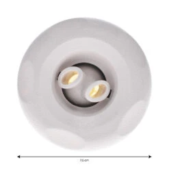 Jet Série Smooth Twin Roto 3" (75mm) à Visser ABS Blanc -BOOSPA BOUTIQUE jet serie smooth twin roto 3 75mm a visser abs blanc 1