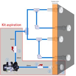 Kit D'aspiration - Pompe De Massage Simple 2 - 4 Jets