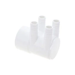 Nourrice 2"F / Fermée - 4 Sorties 3/4"M Cannelées