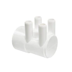 Nourrice 2" Bouchée F - 4 Sorties 3/4" Lisse