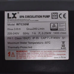 Pompe De Circulation Lx Whirlpool WTC50M - 0.35 HP (0.25kW) 48mm - 1.5'' Inclus -BOOSPA BOUTIQUE pompe de circulation lx whirlpool wtc50m 035 hp 025kw 48mm 15 inclus 3