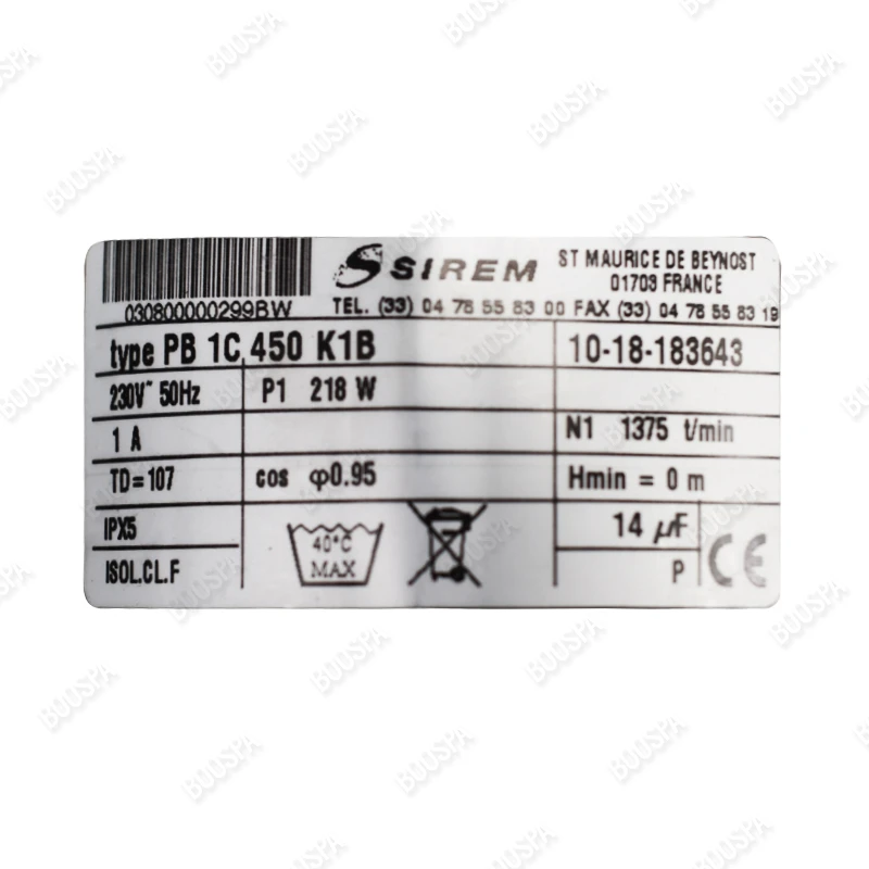 Pompe De Circulation Sirem PBL1C450K1B 5 Pompe De Circulation Sirem PBL1C450K1B – Image 3