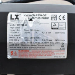 Pompe De Massage Bi-vitesse WP200II - 2hp - Reconditionnée -BOOSPA BOUTIQUE pompe de massage bi vitesse wp200ii 2hp reconditionnee 3