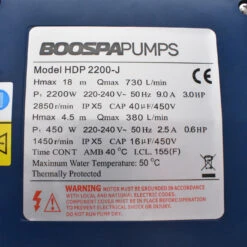 Pompe De Massage HDP2200JII - 3.0HP - 2200W - Bi-vitesse 10 Pompe De Massage HDP2200JII - 3.0HP - 2200W - Bi-vitesse -BOOSPA BOUTIQUE pompe de massage hdp2200jii 30hp 2200w bi vitesse 3