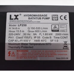 Pompe De Massage LP250 - 2.5 HP -BOOSPA BOUTIQUE pompe de massage lp250 25 hp 3