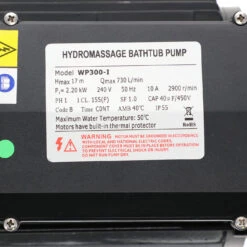 Pompe LX Mono-vitesse WP300-I - 3HP (2.2kW) 9 Pompe LX Mono-vitesse WP300-I - 3HP (2.2kW) -BOOSPA BOUTIQUE pompe lx mono vitesse wp300 i 3hp 22kw 3