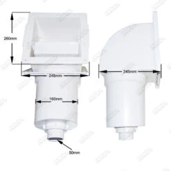 Skimmer Complet Front Access - Gris