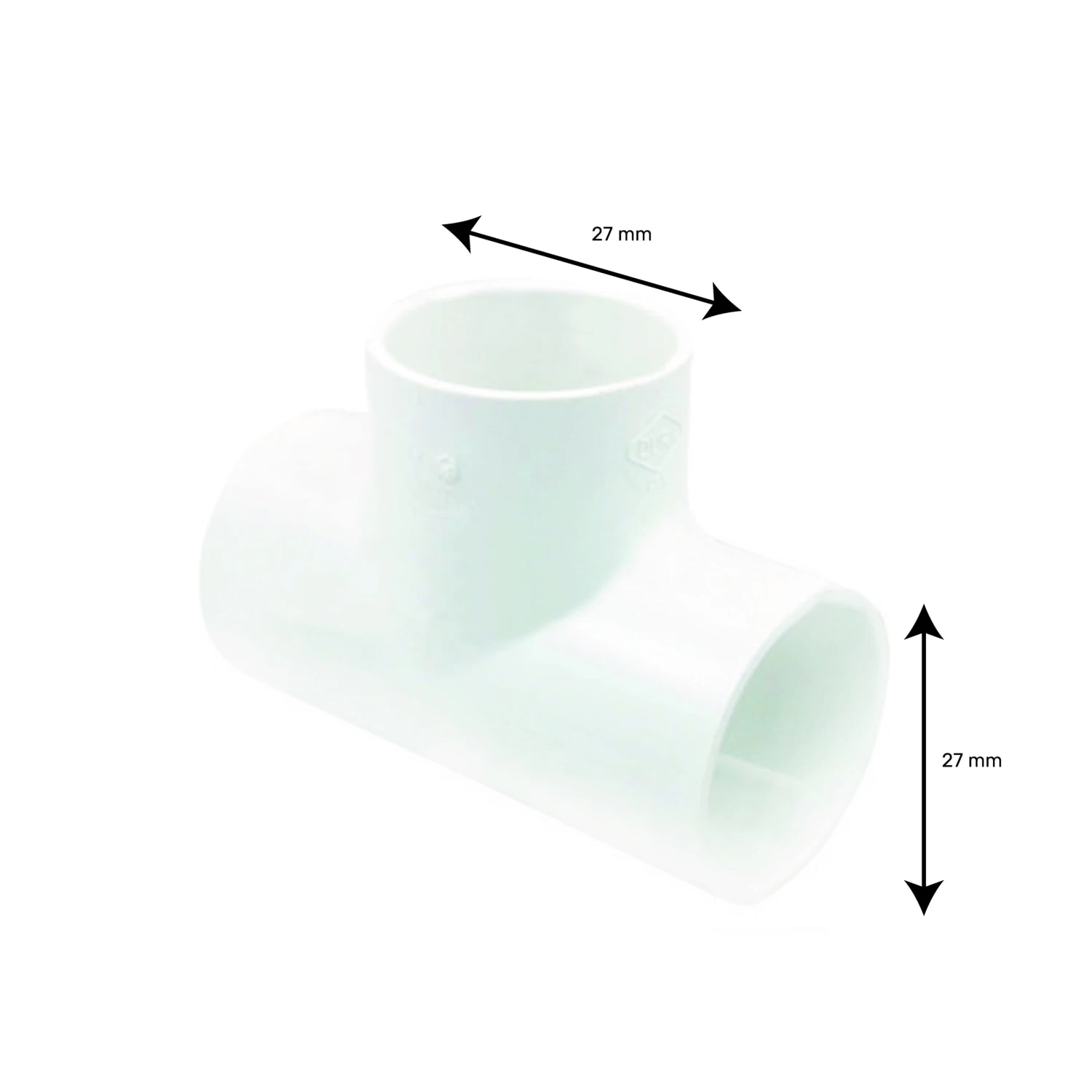 Té 3/4'' PVC Pour Tuyau De Spa (F) 4 Té 3/4'' PVC Pour Tuyau De Spa (F) – Image 2