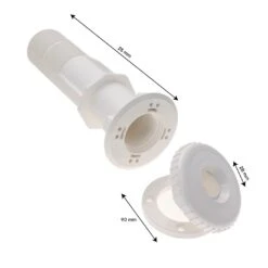 Traversée De Paroi Pour Spa Béton Et Liner Standard (Blanc) Béton -BOOSPA BOUTIQUE traversee de paroi pour spa beton et liner standard blanc beton 2