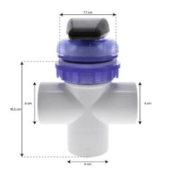 Inverseur De Pompe Found 2" LED -BOOSPA BOUTIQUE vanne de repartition 2 couvercle transparent 2