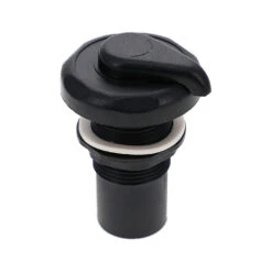 Vanne Régulation D'air - ABS Noir - 1 Pouce